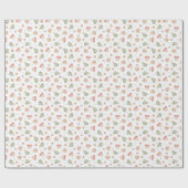 Cadeau Motif de teacups vintage (blanc) - Papier d'envelo (Plat)