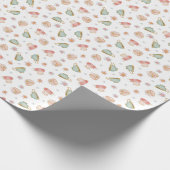 Cadeau Motif de teacups vintage (blanc) - Papier d'envelo (Coin)