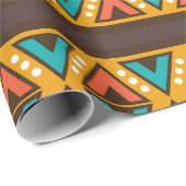 Cadeau Motif mexicain Fiesta papier d'emballage (Coin rond)