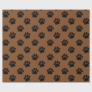 Cadeau Motif Paw Pour Animaux Sur Papier Brown