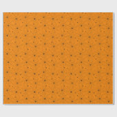 Cadeau Motif Web Spider sur papier d'emballage orange (Plat)