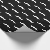 Cadeau Moustache blanche et papier noir (Coin)