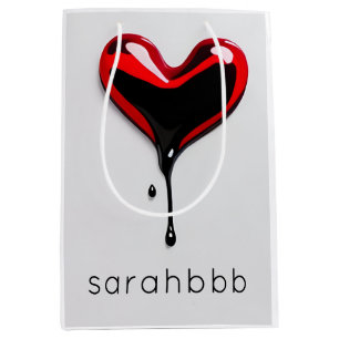 Cadeau Moyen graffiti pochoir amour coeur goutte pop art Sac ca