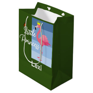 Cadeau Moyen Little Princess Rose Flamant rose Design - Sac cad