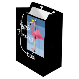 Cadeau Moyen Little Princess Rose Flamant rose Design - Sac cad