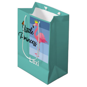 Cadeau Moyen Little Princess Rose Flamant rose Design - Sac cad