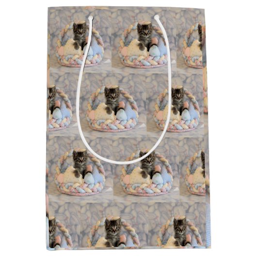 Cadeau Moyen Patton's Easter Basket - Chat / Kitten - Sac cadea (Devant)