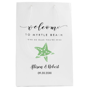 Cadeau Moyen Sac de bienvenue Starfish, Hôtes de mariage Destin