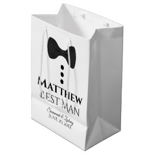 Cadeau Moyen Sac de cadeaux de mariage pour le témoin avec crav