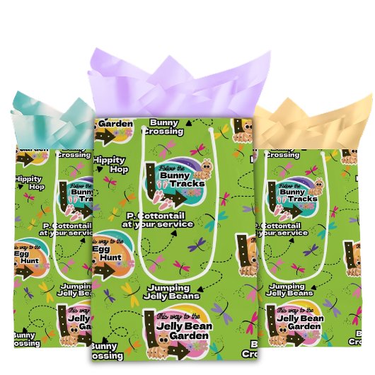 Cadeau Moyen Sac de cadeaux de Pâques