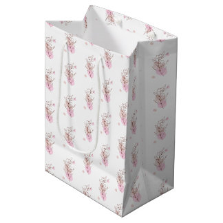 Cadeau Moyen Sac de faveur d'art botanique élégant en ligne