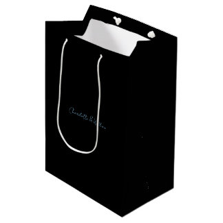 Cadeau Moyen Sac de mariage noir élégant micro