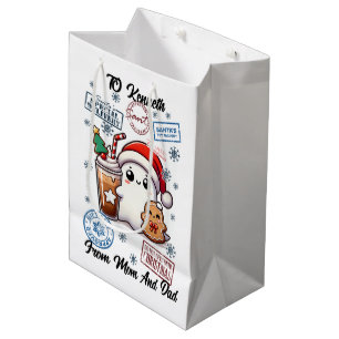 Cadeau Moyen Sac de Père Noël joyeux avec des vacances ludiques