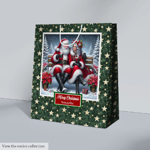 Cadeau Moyen Sac de vacances de Noël Classic Coolest Mme Claus