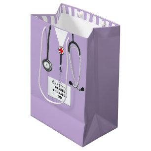 Cadeau Moyen Sac personnalisé de docteur de taille moyenne