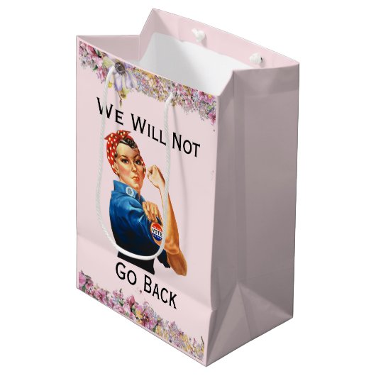 Cadeau Moyen Sac We Will Not Go Back (Devant Angle)
