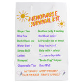 Cadeau Moyen Trousse de survie ménopause sac (Dos)