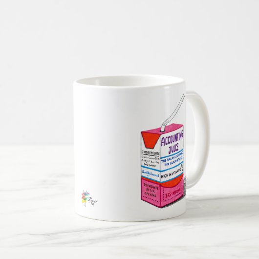 Cadeau Mug comptable pour Coworker comptable (Devant droit)