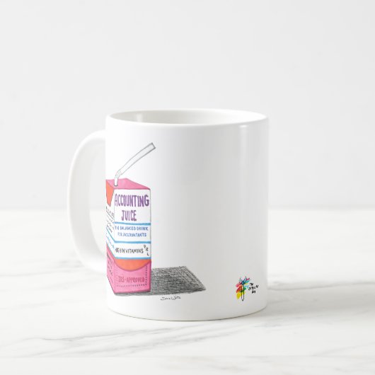 Cadeau Mug comptable pour Coworker comptable (Devant gauche)