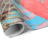 Cadeau MUNCH emballage papier collage Saint-Valentin (Coin rond)