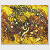 Cadeau Musique 3A Options Papier d'enrobage (Plat)