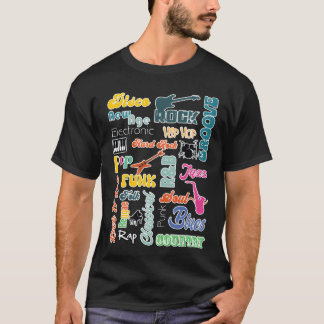 Cadeau muziekgenres t-shirt
