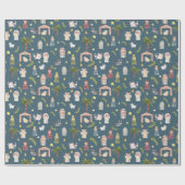 Cadeau Nativité Noël Vacances Marine Wrapper Papier (Plat)