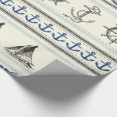 Cadeau Navigation du papier d'emballage de noeud nautique (Coin)