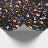 Cadeau Navires spatiaux enveloppant du papier (Coin)