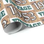 Cadeau Né en 1953 papier d'emballage (Coin rond)