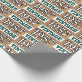 Cadeau Né en 1957 papier d'emballage (Coin)