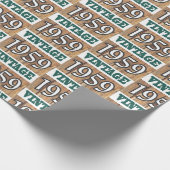 Cadeau Né en 1959 papier d'emballage (Coin)