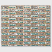 Cadeau Né en 1960 papier d'emballage (Plat)