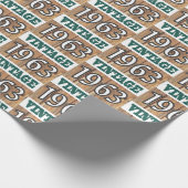 Cadeau Né en 1963 papier d'emballage (Coin)