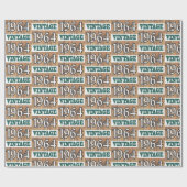 Cadeau Né en 1964 papier d'emballage (Plat)