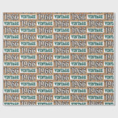 Cadeau Né en 1966 papier d'emballage (Plat)