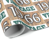 Cadeau Né en 1966 papier d'emballage (Coin rond)