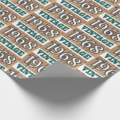 Cadeau Né en 1968 papier d'emballage (Coin)