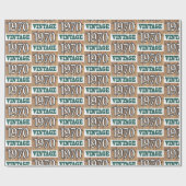 Cadeau Né en 1970 papier d'emballage (Plat)