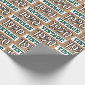 Cadeau Né en 1970 papier d'emballage (Coin)