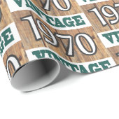 Cadeau Né en 1970 papier d'emballage (Coin rond)