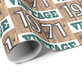 Cadeau Né en 1971 papier d'emballage (Coin rond)