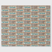 Cadeau Né en 1974 papier d'emballage (Plat)