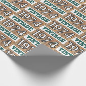 Cadeau Né en 1974 papier d'emballage (Coin)