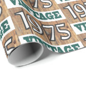 Cadeau Né en 1975 papier d'emballage (Coin rond)