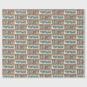 Cadeau Né en 1976 papier d'emballage (Plat)