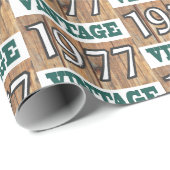 Cadeau Né en 1977 papier d'emballage (Coin rond)