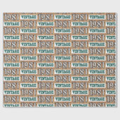 Cadeau Né en 1981 papier d'emballage (Plat)