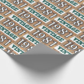 Cadeau Né en 1981 papier d'emballage (Coin)