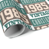 Cadeau Né en 1985 papier d'emballage (Coin rond)